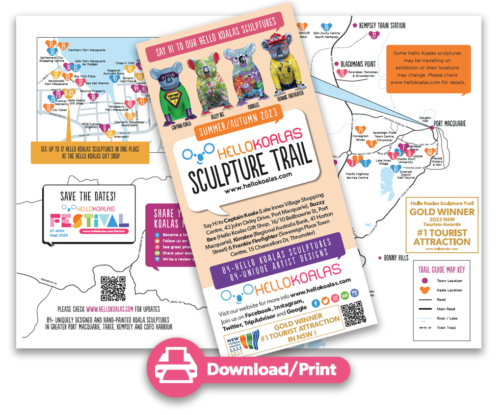 Summer/Autumn Trail Guide Map
